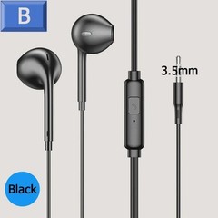 3.5mm Wired Earbuds with Microphone Stereo In-Ear Headphones for Phone MP3