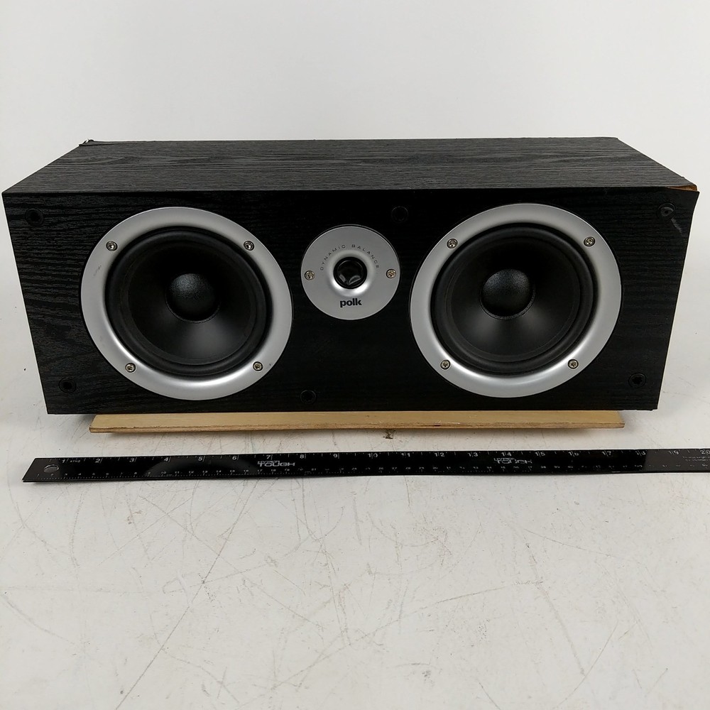 Polk Audio CSR Center Channel Speaker Black Dynamic Balance Home Theater