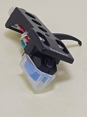 Genuine AT-VM95C Headshell/Cartridge Combo Kit Technics Style Shell New Black