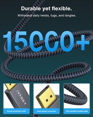 6.6ft DisplayPort 1.4 Cable – Supports 8K@60Hz, HDR & Gaming Devices