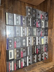 HUGE Lot of 135+ Cassette Tapes Albums, Blank Various New / Used Maxell Sony TDK