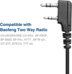 Waterproof Speaker Mic for Baofeng UV-5R/5X3/UV-82