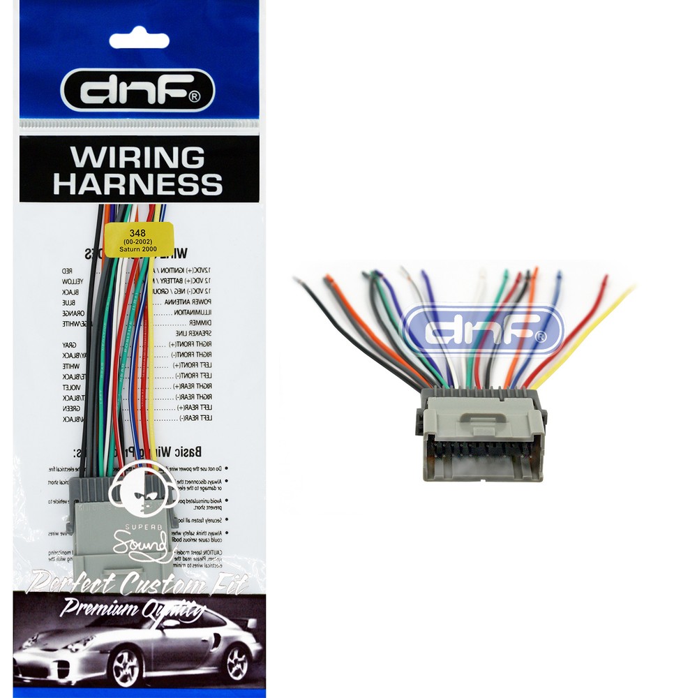 DNF Aftermarket Wiring Harness for Select Saturn 2000-2002 Vehicles (70-2002)