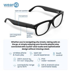 AI Smart Sunglasses Bluetooth Open-Ear Polarized Sport Men 4K HD Anti-blue Light