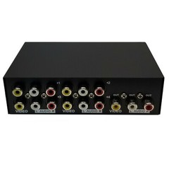 4-Port RCA Composite Video Audio AV 4-Way Switch Selector Switcher Splitter Box