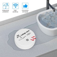2 Pack Water Leak Detector 90 Db Flood Detection Auto Alarm Sensor For Bathrooms