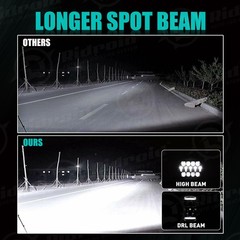 4Pcs 6” inch LED Work Lights Bar Flood Pods Off Road Fog Driving SUV ATV Truck