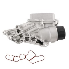 Engine Oil Filter Housing w/Cooler Assembly Compatible with Mercedes Benz W203