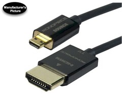 NEW Monoprice Micro-HDMI to HDMI Cable 1080p@60Hz,4K@24Hz, Ethernet, 10 ft