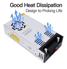 High-Power SMPS 110V/220V AC to 12V DC Converter- 50A 600W Power Supply