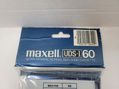 Maxell UDS-I Cassette Tape New Sealed Ultra Dynamic Normal Type 60 Minute UDS