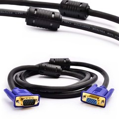 VGA EXTENSION Cable MALE TO FEMALE SVGA PC to Monitor Lead TRIPLE SHIELDED Lot