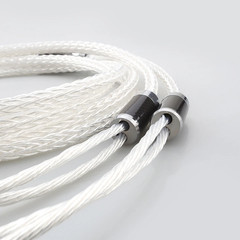 Pair Silver Plated HiFi Audio Bi-wire Speaker Cable Banana Plug Loudspeaker Cord