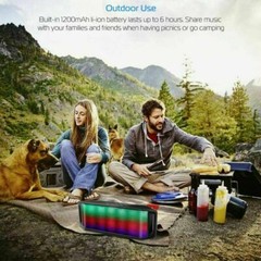 Wireless Rechargeable Speaker 108dB Party Travel Hiking Hands-free FM Christmas