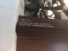 RadioShack TAD-312 Answering Machine Dual Cassette Microprocessor Remote Control