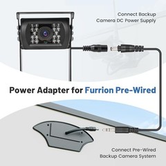 Backup Camera Adapter Bracket for Furrion Pre-Wired RVs System, U-Shaped