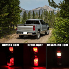 2019-2023 Silverado 1500 2020-2023 2500HD 3500HD Tail Light Pair–Compatible Repl