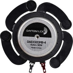 Dayton Audio DAEX32QMB-4 Quad Feet Mega Bass 32mm Exciter 40W 4 Ohm Black