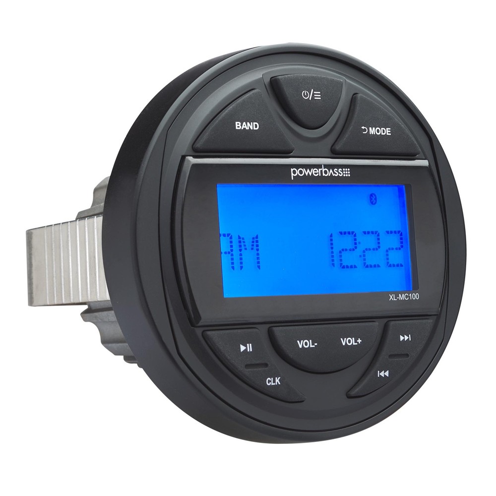 PowerBass MC-100 – Marine Grade Radio With Bluetooth, AM/FM Weather Band
