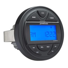 PowerBass MC-100 – Marine Grade Radio With Bluetooth, AM/FM Weather Band