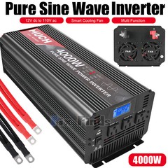 Reliable Pure Sine Wave Power Inverter 1000w 3000w 4000w 12V to 110V Converter