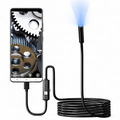 6LED USB Snake Endoscope Borescope HD Inspection Camera Scope For Android Type C