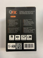 QFX CS-181 Portable Speaker FM Radio USB Micro-SD AUX Rechargeable Colors