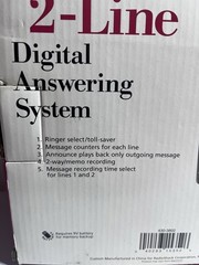 Radio Shack 2-Line Digital Answering Machine 43-3802 Graphite