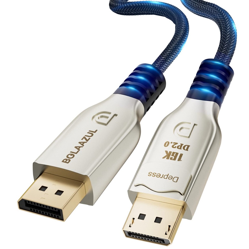 8K DisplayPort 2.0 Cable 6ft 16K DP Cable 2.0 16K@60Hz 8K@120Hz 4K@240Hz 165H…