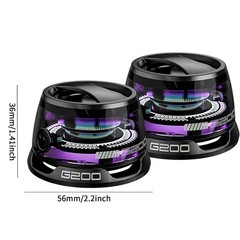 2Pack Magnetic Portable Speaker G200 Mini Sound 5.3 Bluetooth Phone Holder US