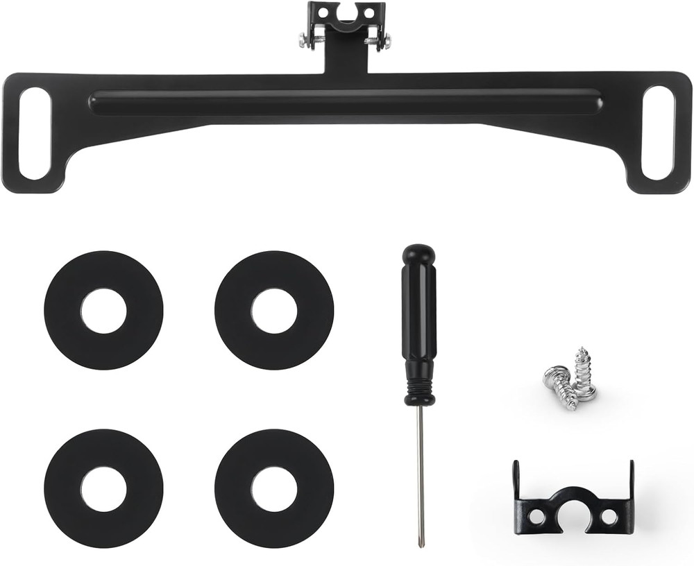 Universal Stainless Steel License Plate Backup Camera Mount Bracket 60