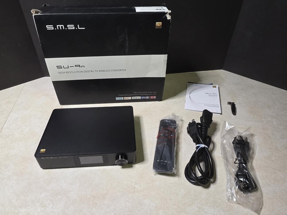 S.M.S.L SU-9 MQA Full Decoder ES9038PRO DAC XMOS XU208 DSD512 PCM768 (P7W019545)