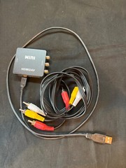 Mini HDMI2AV Converter With USB Power Cable