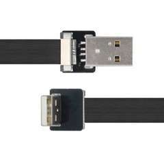 Up Angled USB 2.0 Type-A Male – Type-A Male Cable 90 Degree for FPV Disk USB2.0