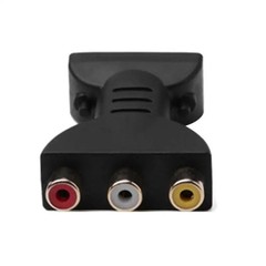 HDMI to 3 RCA AV Cable Adapter Audio Video Composite Converter HDTV DVD TV