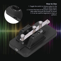 Morse Code Key Telegraph Tapper For Beginner CW Practice Easy To Use