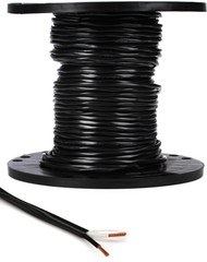 RapcoHorizon CM-12/2.K Bulk Install Speaker Wire – Black 150 Foot