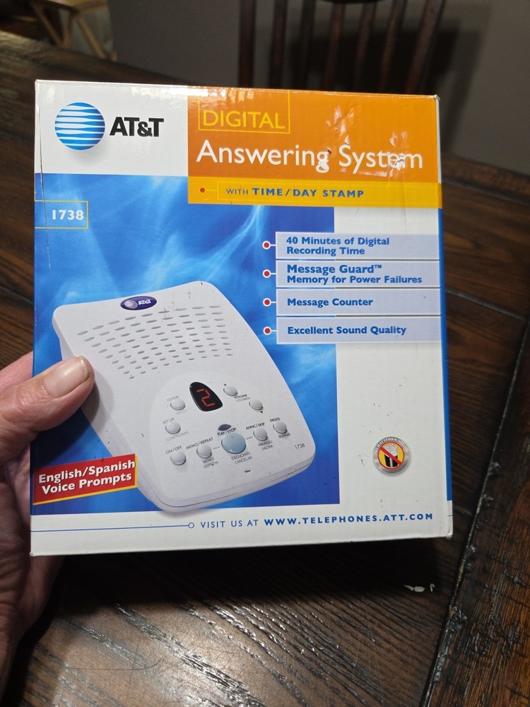 AT&T Digital Answering Machine System 1738 Brand New Open Box Complete