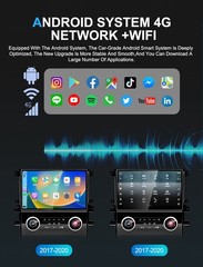 For 2017-2020 Land Rover Discovery 5 Android 128GB CarPlay Car Stereo Radio GPS