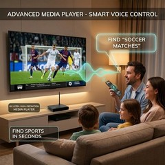 vSeeBox V6 Pro Android 14 TV Box 4GB RAM 32GB ROM WiFi 6 BT Remote Media Player