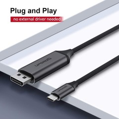 Upgrow USB C to DisplayPort Cable 4K@60Hz 6FT for Home Office USB C to DP – A6