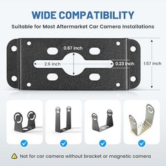 Backup Camera Adapter Bracket for Furrion Pre-Wired RVs System, U-Shaped