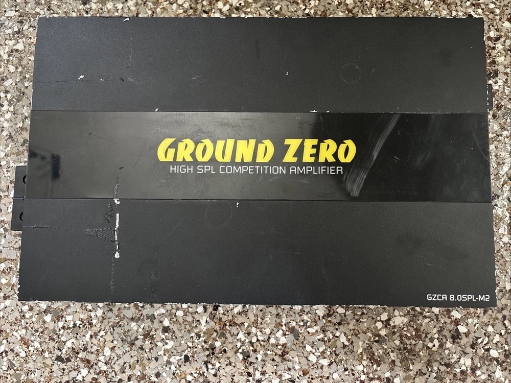 Ground Zero Car Amplifier ground zero gzca 8.0 spl m2 ——AS IS —-