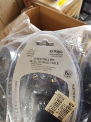 S-Video 4-Pin Male-to-Male 6ft Gold-Plated S Cable. DVD VCR TV DVR. 72 PIECES $$