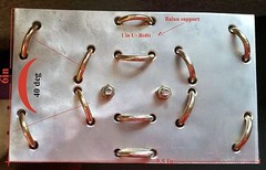 ANTENNA MOXON HUB with 2 and 1.5 in U-bolts for the mast