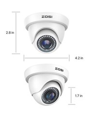 ZOSI 4-in-1 TVI 1080P Waterproof CCTV Outdoor Home Surveillance Security Camera