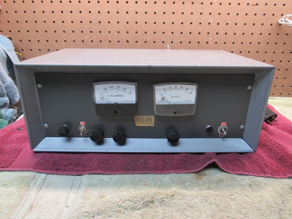 Vintage Home Brew HomeMade HAM Radio Tube Type Amplifier 10 Meter? 6JB6