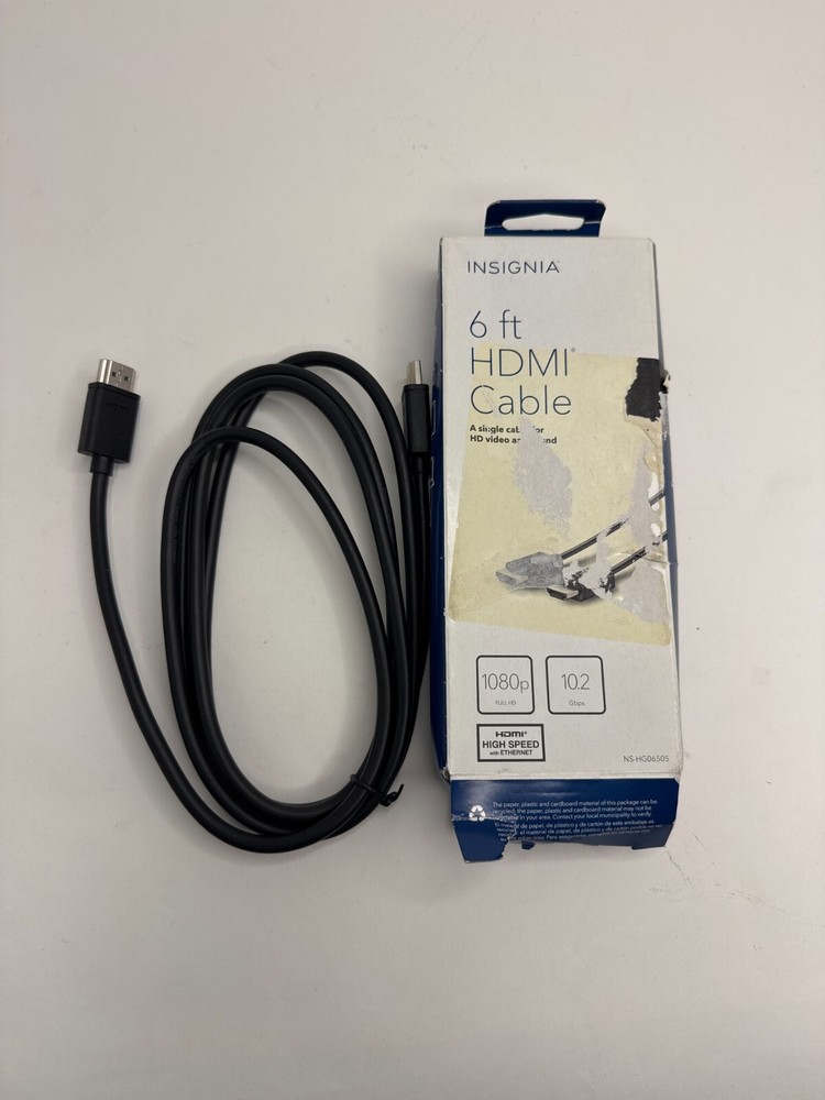 Lot of 10 Insignia 6ft 1080P 4K HDMI Cable for DVD Xbox S PS5 PS4 Nintendo