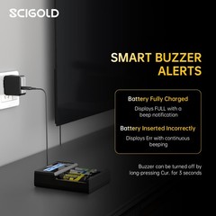 Smart Battery Charger 4A Fast Charging for Rechargeable Li-ion Ni-MH Ni-Zn