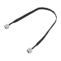 Flat Coaxial Cable, UHF Male to Male 1.64ft/50cm Cord Coax Cable Extension